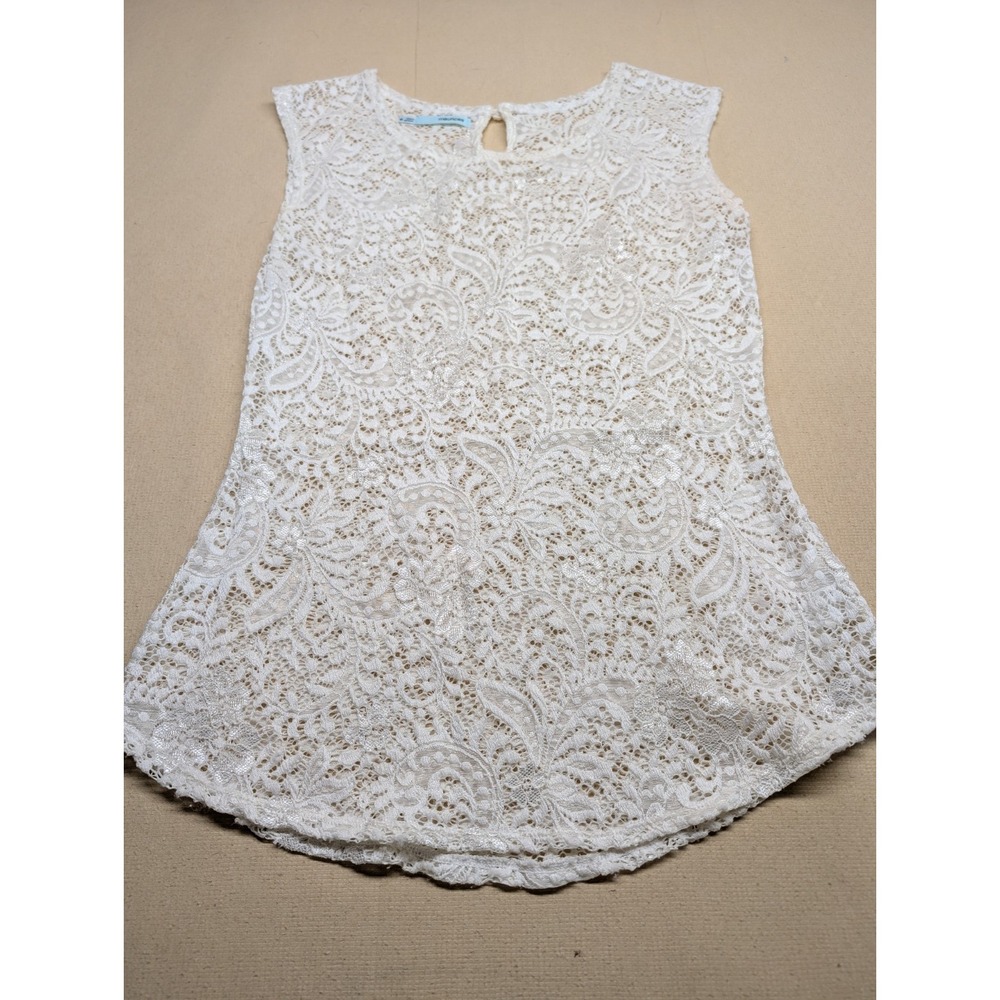 Maurice's Women's Blouse Size Medium Lace Sleeveless Poly Blend Bohemian